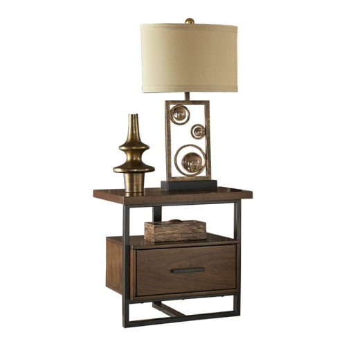 LEXICON  Sedley Metal 1 Drawer End Table In Walnut So it took a bit of effort but still love the table