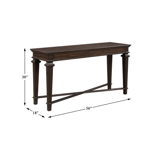 Lexicon Tobias 56" Traditional Wooden Console Table in Espresso