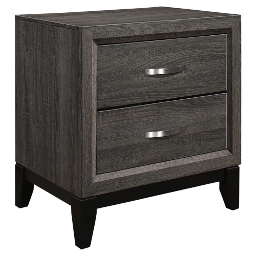 LEXICON  Davi 2-Dovetail Drawers Modern Wood Nightstand In In Gray