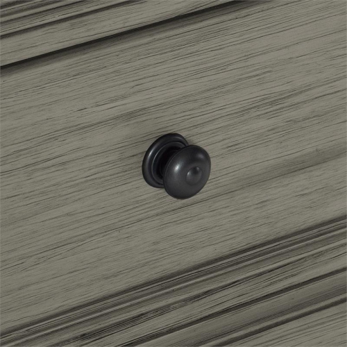 Lexicon Weaver 2 Dovetail Drawers Wood Nightstand in Antique Gray