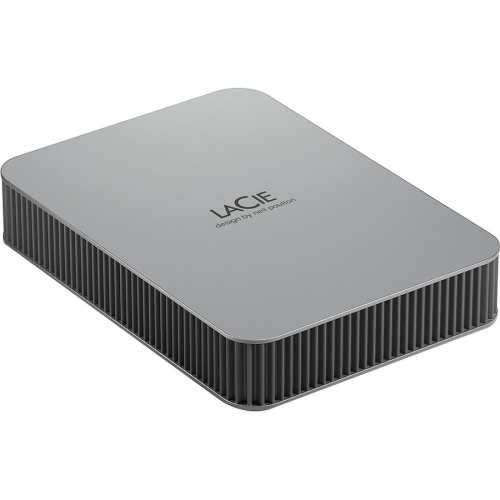 LaCie Mobile Drive 4TB 3.5" USB 3.2 Gen 1 Desktop External Hard Drive - Moon Silver -