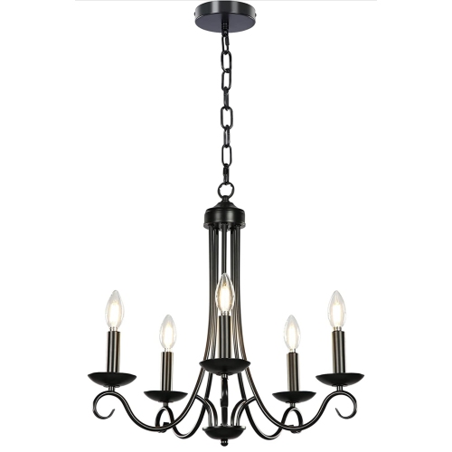 AVAMALIS  A|M Lighting 5-Light Farmhouse Candle Chandelier
