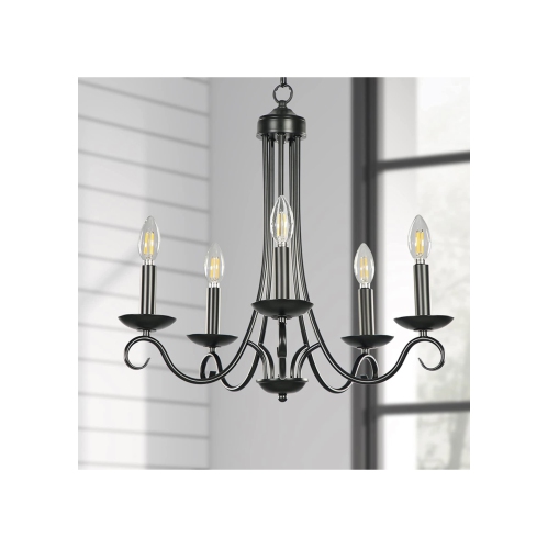 A|M Lighting 5-Light Farmhouse Candle Chandelier