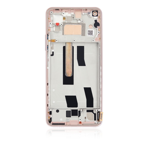 Replacement OLED Assembly With Frame Compatible For Xiaomi Mi 11 Lite (Peach Pink)