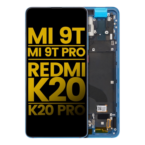 Replacement OLED Assembly With Frame Compatible For Xiaomi Mi 9T / 9T Pro / K20 / K20 Pro (Glacier Blue) by ESOURCE PARTS - Refurbished condition - Image 2