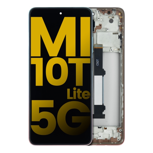 Replacement LCD Assembly With Frame Compatible For Xiaomi Mi 10T Lite 5G (Rose Gold Beach) by ESOURCE PARTS - Refurbished condition - Image 2