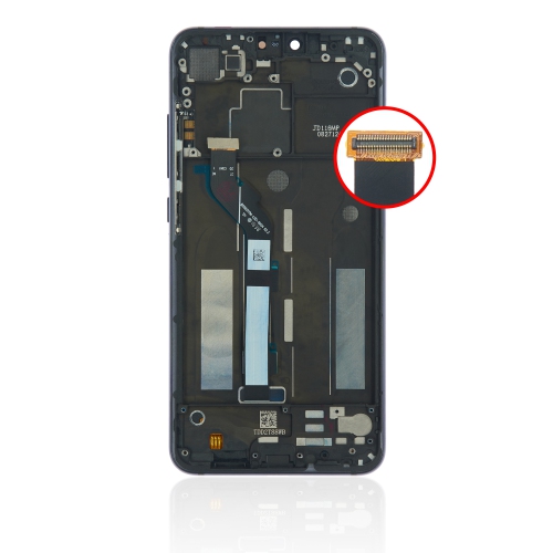 Replacement LCD Assembly With Frame Compatible For Xiaomi Mi 8 Lite (Midnight Black) by ESOURCE PARTS - Refurbished condition - Image 4