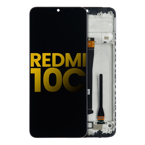 Replacement LCD Assembly With Frame Compatible For Xiaomi Redmi 10C (All Colors) by ESOURCE PARTS - Refurbished condition - Image 2