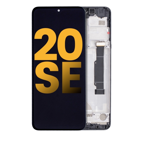 Refurbished - Replacement LCD Assembly With Frame Compatible For TCL 20 SE (Nuit Black)
