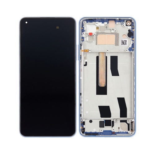 Replacement OLED Assembly With Frame Compatible For Xiaomi Mi 11 Lite (Bubblegum Blue)