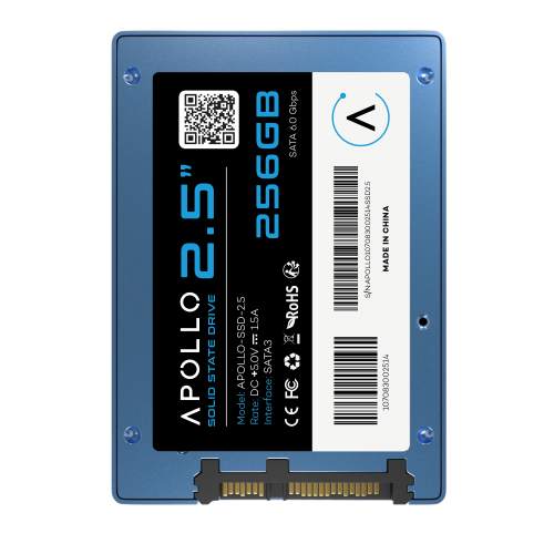 Replacement APOLLO High Performance 2.5" SSD 3D TLC Nand 256GB