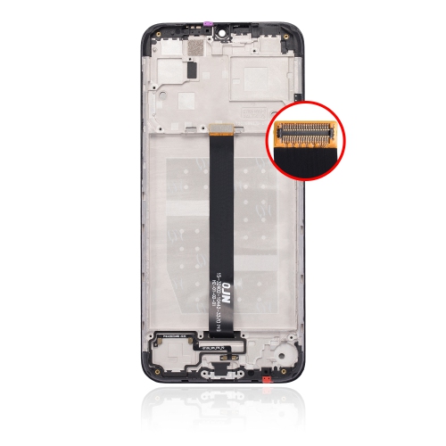 Replacement LCD Assembly With Frame Compatible For Motorola One Fusion (XT2073-2 / 2020) (Black) by ESOURCE PARTS - Refurbished condition - Image 4