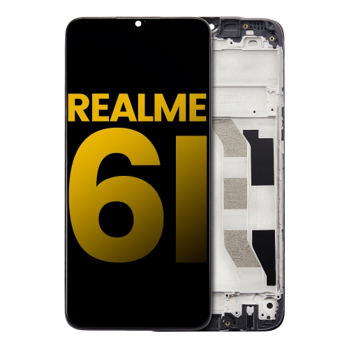 Replacement LCD Assembly With Frame Compatible For Realme 6i (All Colors) by ESOURCE PARTS - Refurbished condition - Image 2