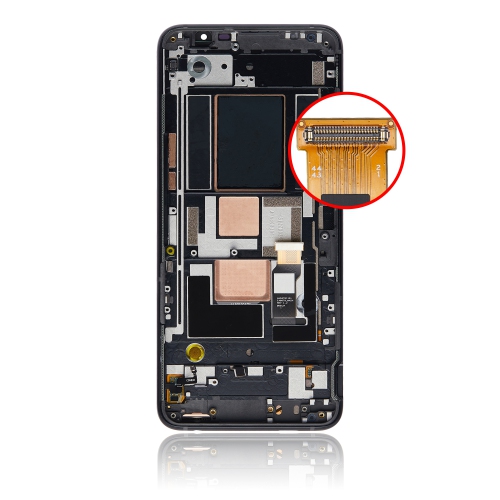 Refurbished - Replacement OLED Assembly With Frame Compatible For Asus ROG Phone 5 (ZS673KS) (Phantom Black)