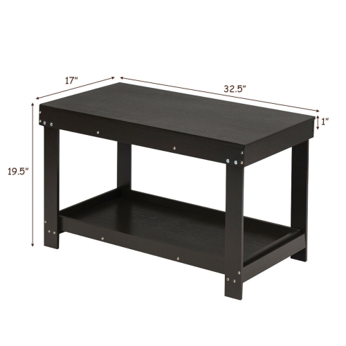 Gymax Patented Wood Kids Activity Play Table Block Table Multifunction W/Storage