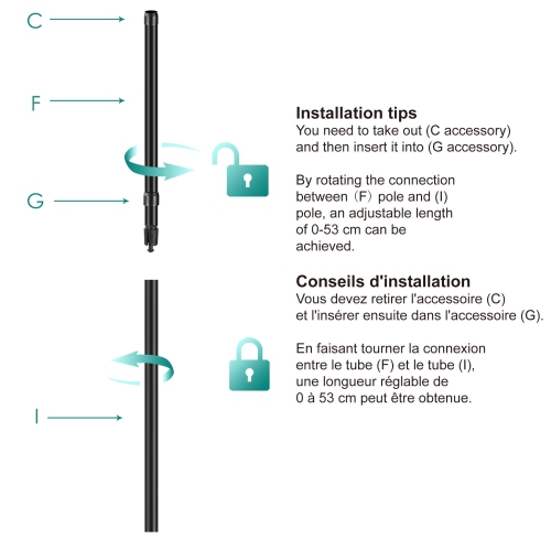 Adjustable Bathroom Shower Caddy Shelf, Constant Tub Tension Corner Pole Caddy with 4 Positionable Storage Baskets for Shampoo, Conditioner, Soap