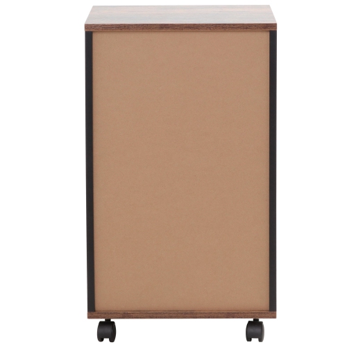 27" Deep Retro Industrial File Cabinet, Mobile Office Filing Cabinet with 2 Big Drawers and Removable Hanging File Rack Support up to 110 lbs