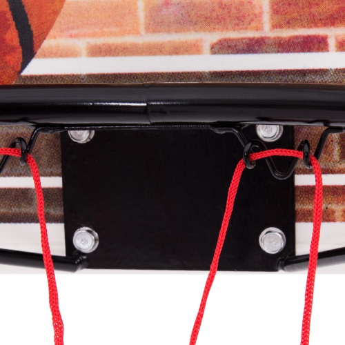 Gymax Wall Mounted Fan Backboard With Basketball Hoop and Rim Outdoor Indoor Sports