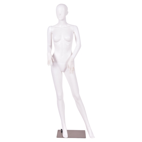 Image 1 de 5.. Gymax Female Mannequin Plastic Full Body Dress Form Display