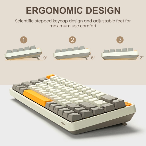 XIAOMI MIIIW Z680 Mechanical Gaming Keyboard, RGB, Hot-Swappable Keyboard