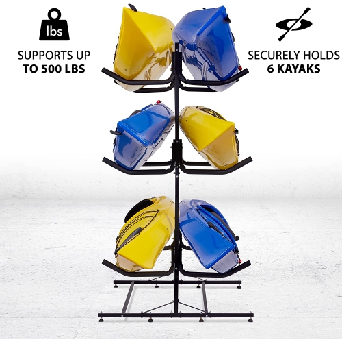 RaxGo – Porte-kayak autonome de luxe pour l’intérieur, l’extérieur, le garage, la remise ou le quai