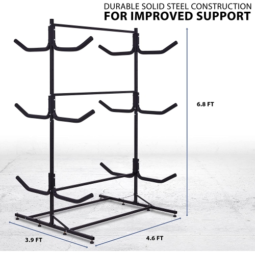 RaxGo – Porte-kayak autonome de luxe pour l’intérieur, l’extérieur, le garage, la remise ou le quai