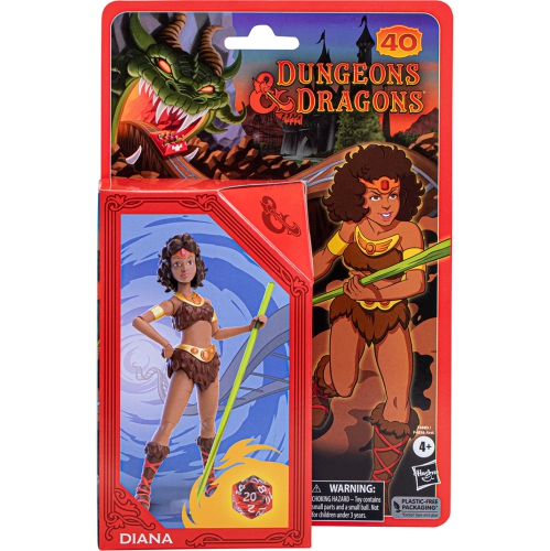 D&D  Dungeons & Dragons Cartoon Classics 6 Inch Action Figure Wave 1 - Diana