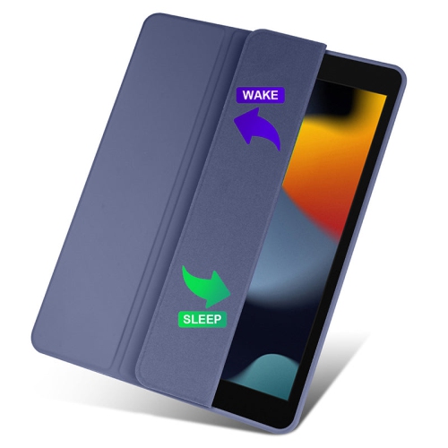 PANDACO Navy Clear Folio Case with Smart Cover for iPad 10.2-inch