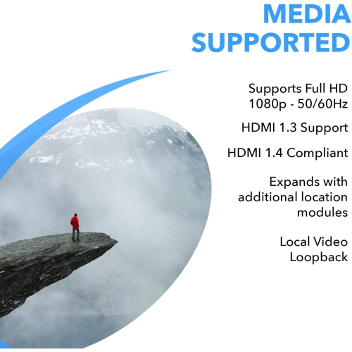 HDMI Extender Over CAT5/CAT6 by OREI with IR Upto 330 Feet - Loop Out - 1080P Full HD Signal Distribution - Over IP