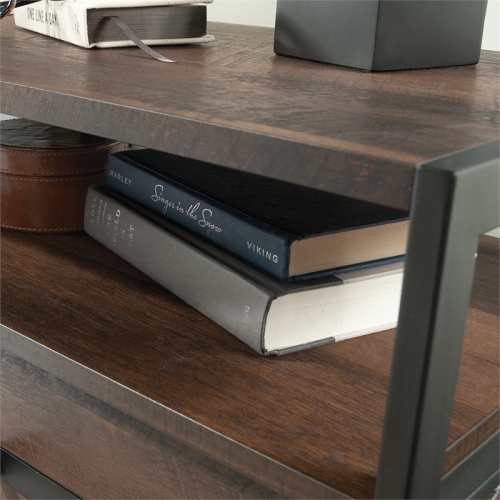 Sauder Briarbrook Engineered Wood/Metal Night Stand in Barrel Oak