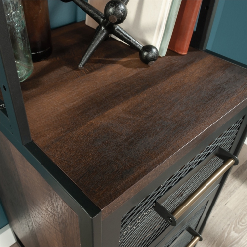 Sauder Briarbrook Engineered Wood/Metal File Tower in Barrel Oak