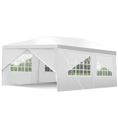 Gymax 10'x20' Heavy Duty Canopy Party Gazebo Cater Event Wedding TentW/Side Walls