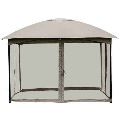 Gymax 11.5FT Patio Gazebo Canopy Tent Wedding Party Shelter Awning Mosquito Netting