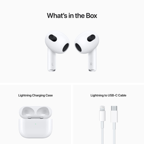 Apple AirPods with Lightning Charging (3rd Gen) with Cable Ties + 