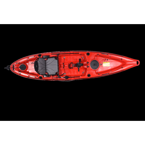 Riot Mako 12-FT with Impulse Drive Red Kayak