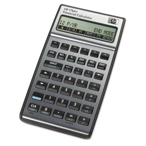 HP 17BII+ Financial Calculator 250+ Built in Functions 2 lines x 22 character Display with Adjustable Contrast Used for CFP Certification Exam