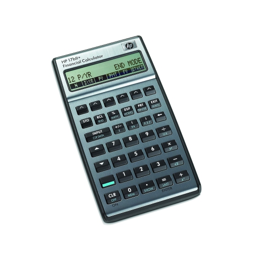 HP 17BII+ Financial Calculator 250+ Built in Functions 2 lines x 22 character Display with Adjustable Contrast Used for CFP Certification Exam