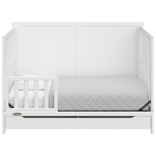 Lit de bébé transformable 5-en-1 Melrose de Graco avec tiroir - Blanc