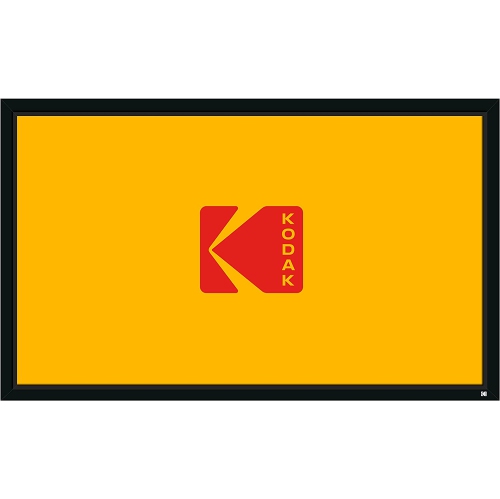 Kodak 100" Projector Screen with Black Velvet Fixed Frame & Mount Kit