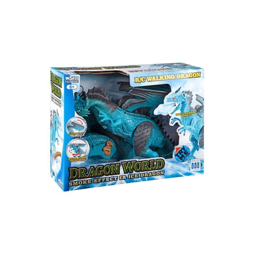 Monster World Blue Dragon Electric Walking Smoking RC Monster