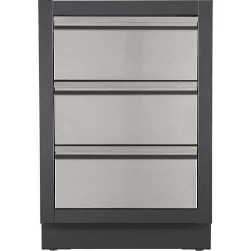 Napoleon OASIS Outdoor Kitchen 3-Drawer Cabinet - Grey | Best Buy Canada