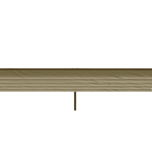 Outsunny Auvent de pergola de remplacement rétractable pour pergola de 9.8' x 9.8', remplacement de la couverture de pergola, marron