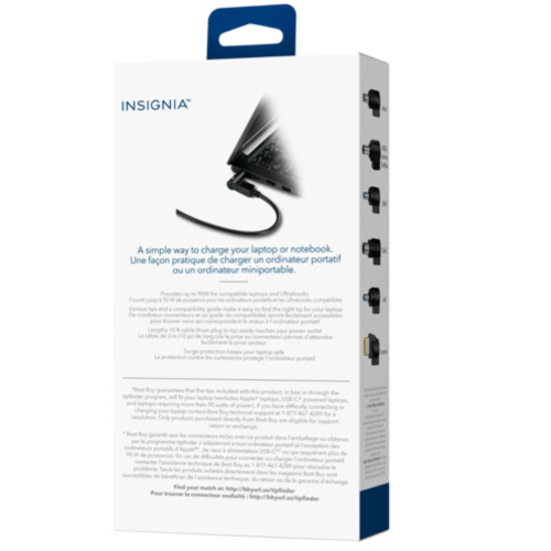 Insignia | Universal 90W Laptop Charger (NS-PWLC591-C) – 10FT Length by INSIGNIA - Open Box condition - Image 5