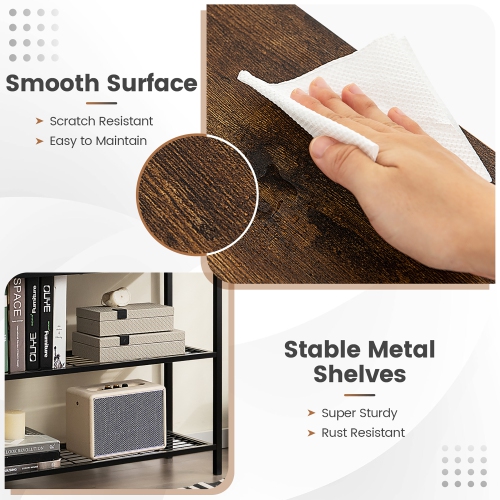 Costway Console Entryway Sofa Table with 2 Drawers for Entrance Living Room