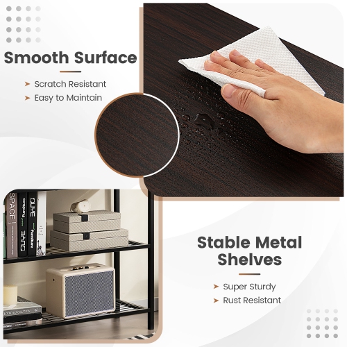 Costway Console Entryway Sofa Table with 2 Drawers for Entrance Living Room