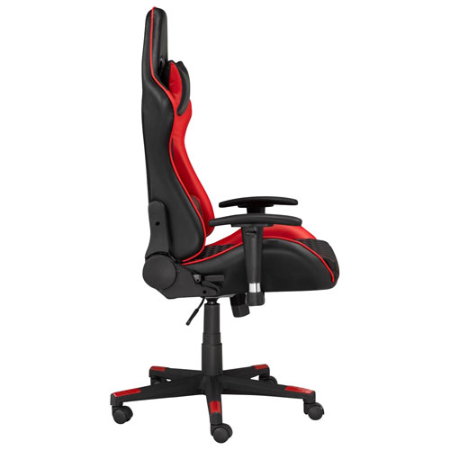 Brassex Violet High-Back Mesh Task Chair - Black/Red