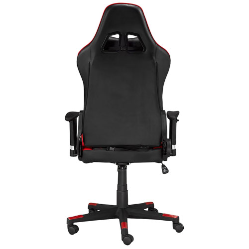 Brassex Violet High-Back Mesh Task Chair - Black/Red