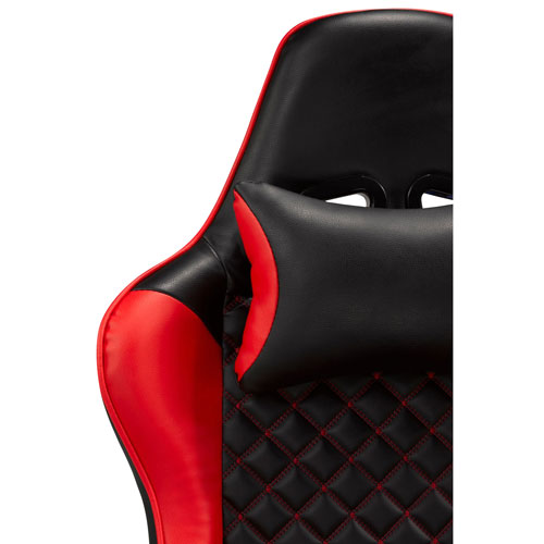 Brassex Violet High-Back Mesh Task Chair - Black/Red