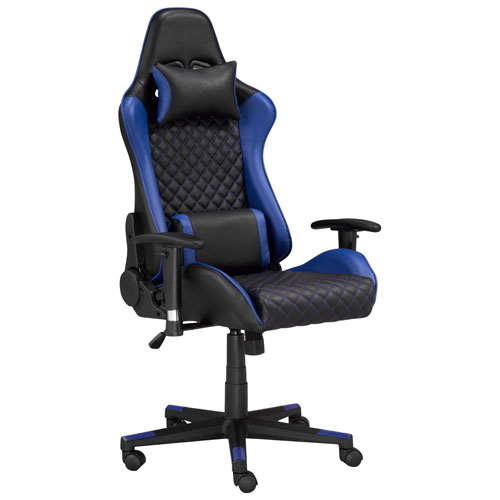 Brassex Violet High-Back Mesh Task Chair - Black/Blue
