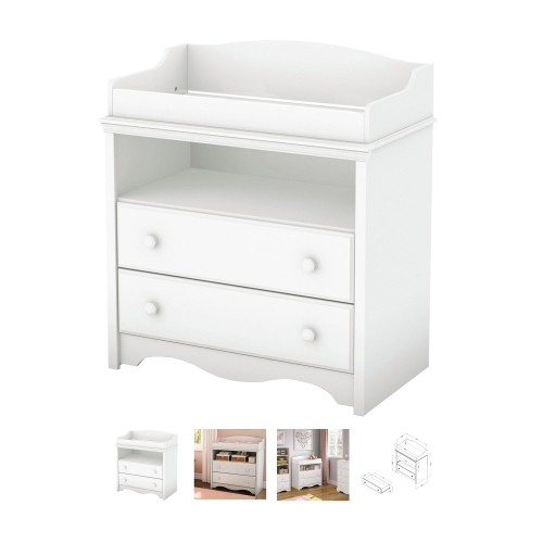 Ensemble 112 pour chambre de bébé de beello, lit de bébé transformable et table à langer